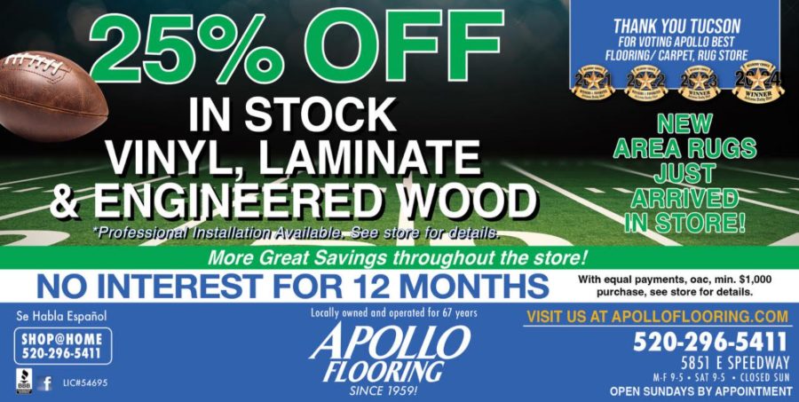 25% off hard surface flooring and more