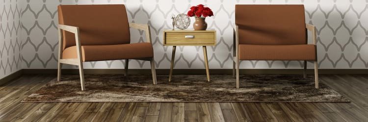 hardwood flooring in modern sitting area