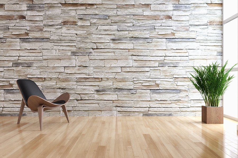 hardwood flooring in bright living room